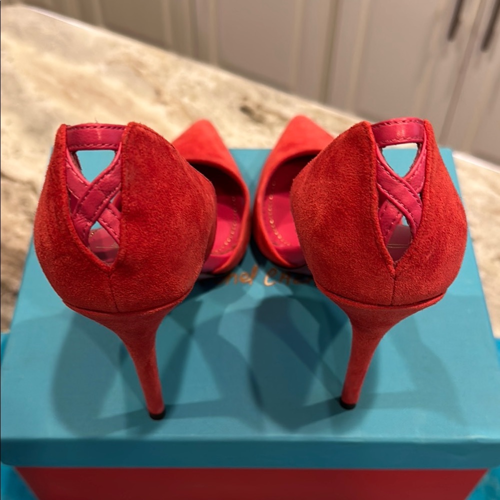 Jean-Michel Cazabat "Ella" D'Orsay Pumps - Coral - size 38 (7 1/2) - NIB - Picture 7 of 9